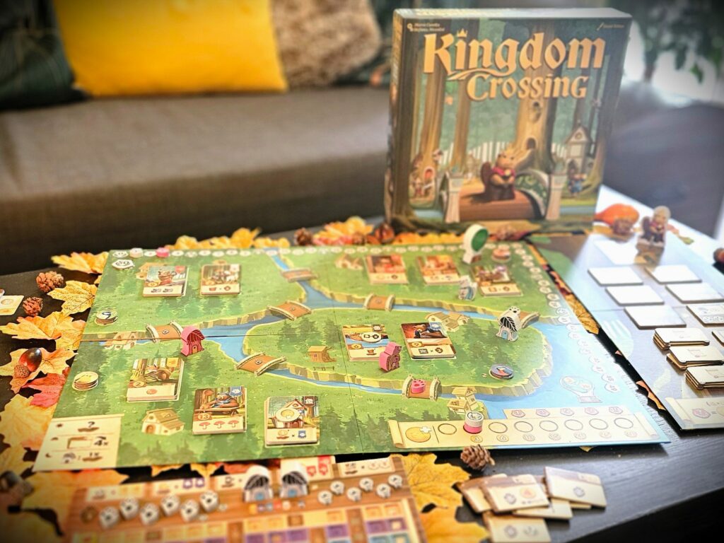 le jeu Kingdom Crossing sur une table basse